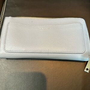 Kate Spade Light Blue Leather Wallet